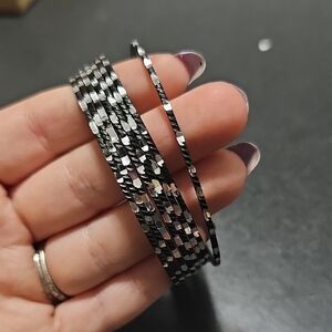 Elegant Silver-Tone Women's Bracelet Set